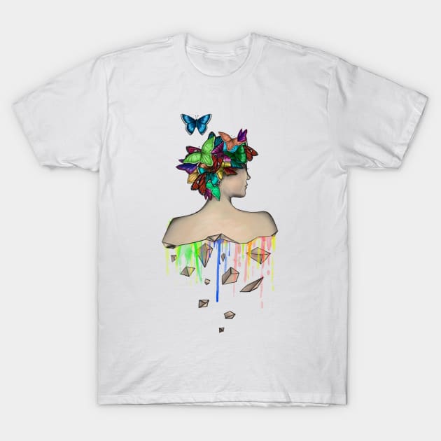 Metamorphosis Girl T-Shirt by beatrizxe